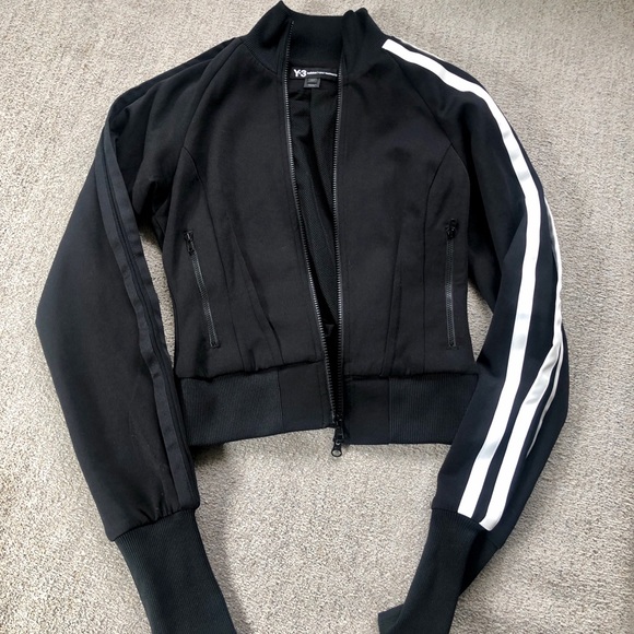 adidas Jackets & Blazers - Adidas Y3 collection 3 stripped zip up hoodie